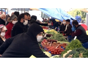 Esenyurt Ve Avcılar’da Ramazan Ayı Öncesi Vatandaşlar Pazara Akın Etti