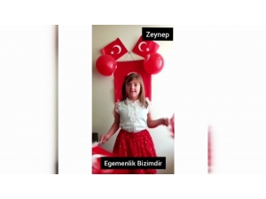 Down Sendromlu Çocuklar 23 Nisan’ı Evden Şiir Okuyarak Kutladı