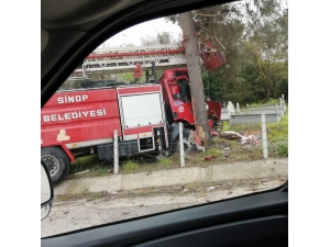 Tatbikata Giden İtfaiye Aracı Kaza Yaptı: 1 Yaralı