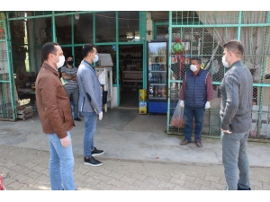 Kaymakam Almalı, Karantina Bölgesinde İncelemelerde Bulundu