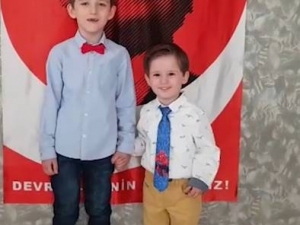 Evlerinde Kalan Öğrencilerin 23 Nisan Coşkusu