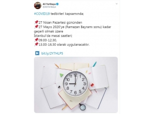 Vali Yerlikaya’dan Ramazan Ayında Mesai Saati Açıklaması