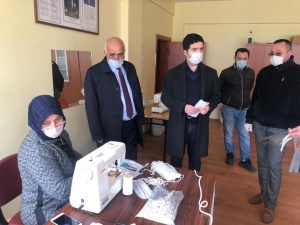 Çıldır Belediyesi Maske Üretimine Başladı