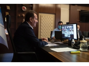 Başkan Seçer, İlçe Belediye Başkanlarıyla Video Konferansla Görüştü