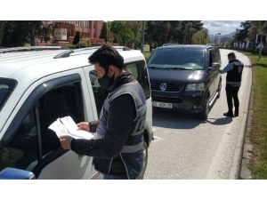 Samsun’da Sokağa Çıkma Yasağında Polis Denetimi