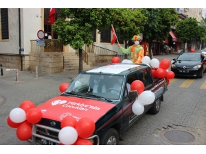 İl Milli Eğitim’in 23 Nisan Konvoyu Çocuklar İçin Yollardaydı