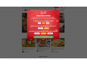 Ramazan Ayına Özel Proje: ’Benim İftar Sofram’