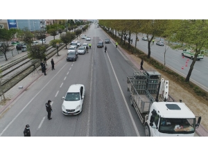 Konya’da Sokağa Çıkma Kısıtlamasında Kontroller Sürüyor