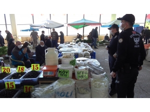 Pazarda Polis İle Maske Polemiği: "Bak Ben De Jandarmayım"