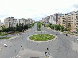 Kahramanmaraş’ta Boşalan Cadde Ve Sokaklar Drone İle Görüntüledi