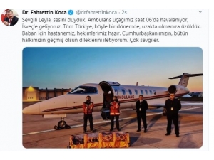 Bakan Koca Talimat Verdi, İsveç’te Yaşayan Covid-19 Hastası Türkiye’ye Getiriliyor