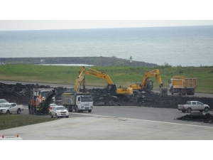 Onarıma Alınan Trabzon Havalimanı Pisti Geri Dönüşüme Kazandırılacak