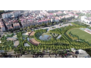 Trabzon’da Millet Bahçesi’nin İnşaat Çalışmaları Sürüyor