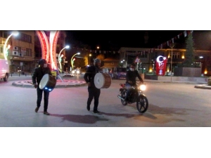 Motorize Ramazan Davulculardan, Korona Virüs Tedbirleriyle İlgili Maniler