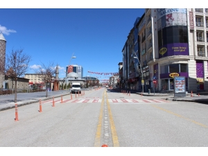 Erzurum’da Sokağa Çıkma Kısıtlamasının Son Günü Sessizlik Hakim