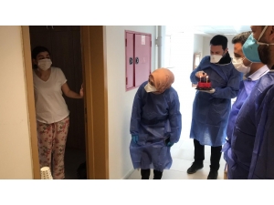 Kyk’da Karantinaya Alınan Vatandaşa Doğum Günü Sürprizi