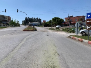 Karayolundaki Sızıntıya Meski Ekipleri Müdahale Etti