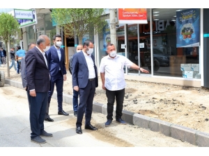 Başkan Şerifoğulları, Üst Yapı Çalışmalarını İnceledi