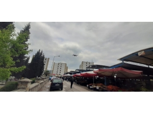 Drone İle Sosyal Mesafe Denetimi Yapıldı