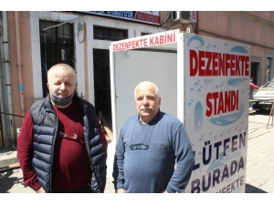 Kastamonu’da Buzdolabı Tamircisi, Sensörlü Dezenfekte Kabini Üretti