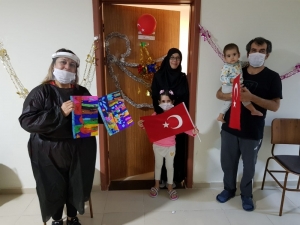 Nevşehir’de Karantina Altındaki En Küçük Misafire Hediye Sürprizi