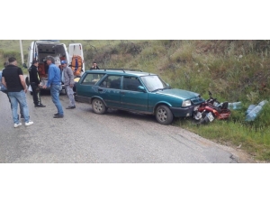 Manisa’da Otomobil Ve Motosiklet Çarpıştı: 1 Yaralı