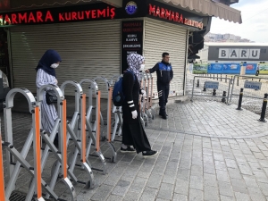 Tarihi Balıkçılar Çarşısı’na Korona Önlemi