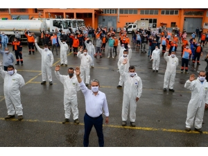 Antalya’da Temizlik İşçileri İçin Özel 1 Mayıs Kutlaması