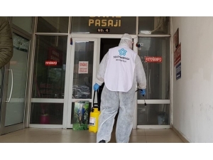 Süleymanpaşa’da Pasajlar Dezenfekte Edildi