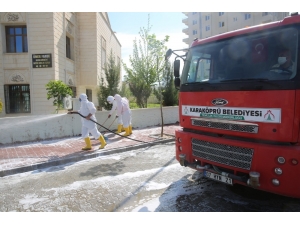 Karaköprü De Dezenfekte Çalışmaları Devam Ediyor