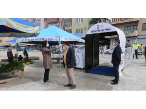 Pazaryerlerinde Korona Virüs Tedbirleri Sürüyor