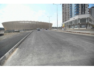 Yeni Stat Çevresine Asfalt Dökümü Ve Bisiklet Yolu