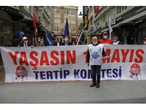 Samsun’da Sosyal Mesafeli 1 Mayıs Eylemi
