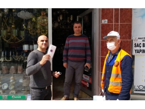 Bafra Belediyesinden Esnafa Maske