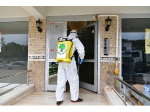 Mamak’ta Sokaklar Dezenfekte Edilmeye Devam Ediyor