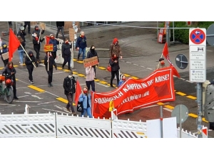 Almanya’da Sosyal Mesafeli 1 Mayıs Yürüyüşü