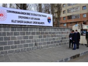 Millet Bahçesi Çalışmaları Başladı