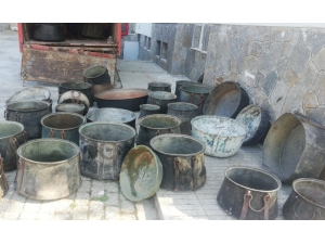Bakır Kazanı Hırsızları Jandarmadan Kaçamadı