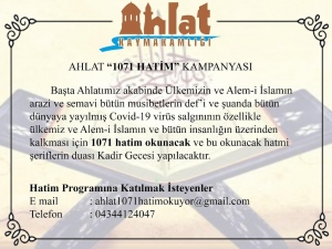 Ahlat’ta 1071 Hatim Kampanyası