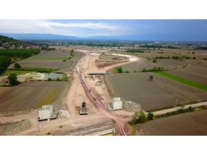 Yıl Sonunda Hizmete Açılacak Kuzey Marmara Otoyolu Havadan Görüntülendi