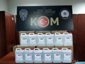 Adana’da 200 Litre Kaçak Etil Alkol Ele Geçirildi