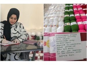 Örgü Örerek Ev Ekonomilerine Katkı Sağlayan Kadınlara Kadın Girişimciden Destek