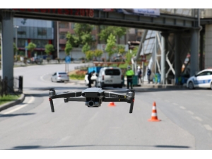 Boş Cadde Ve Sokaklar Havadan Görüntülendi