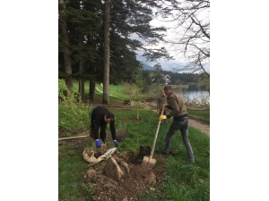 Bolu’da, Gölcük Tabiat Parkı’na Fidan Dikimi Yapıldı