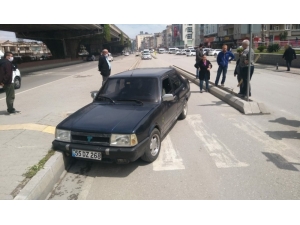 Samsun’da Otomobil Yayaya Çarptı: 1 Yaralı