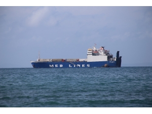 Türk Şoförlerini Getiren Gemi İskenderun Körfezine Ulaştı