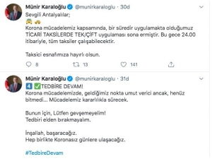 Antalya Valisi Karaloğlu: " Geldiğimiz Nokta Umut Verici Ancak Gevşemeyelim"