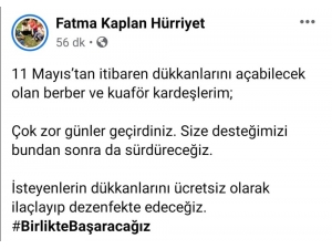 İzmit Belediyesi Kuaförleri Dezenfekte Edecek