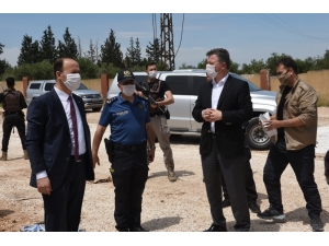 Vali Erin, Telabyad’da İncelemelerde Bulundu