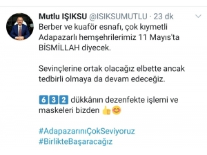Başkan Işıksu Berber Ve Kuaförlerin Dezenfektesini Yaptıracak